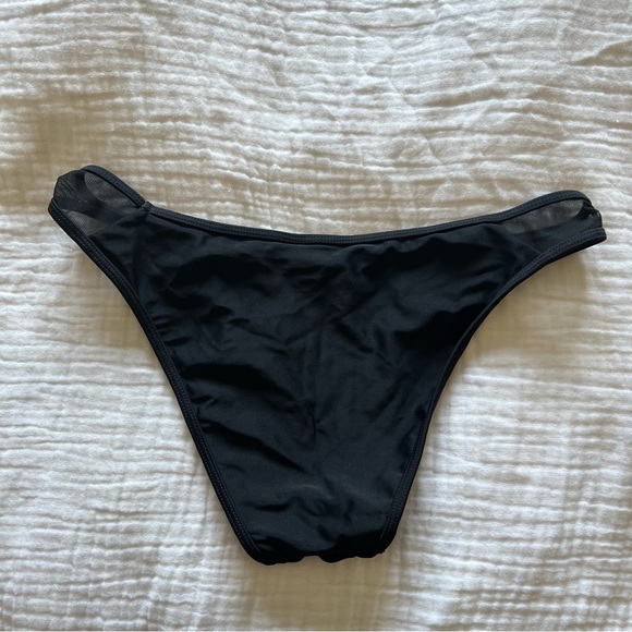 Black Forever 21 Mesh Detail Bikini Bottoms. - Picture 4 of 4